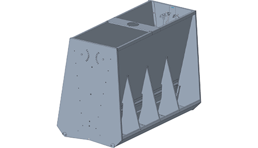 不锈钢双面料槽